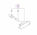 63132228591 - : Additional Turn Indicator Lamp, White - Left for BMW Image