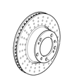 99135203101 - : Disc Brake Rotor, Ceramic - Rear Left for Porsche: 911, Panamera Image