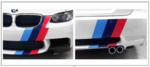 51142337866 - : F10 M5 M Performance Motorsport Front/Rear Stripes Kit for BMW: M5 Image