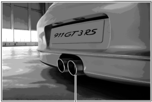 99704425000 - : 997 GT3/GT3 RS (2007-2011) Titanium Exhaust Tail Pipe for Porsche Image