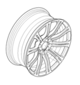 36112283556 - : Wheel, Alloy for BMW: 328i, 328i xDrive, 328xi, 335d, 335i, 335i xDrive, 335is, 335xi, M3 Image