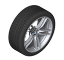 36112358496 - : ​F8x M3/M4 19" Style 641M Silver Winter Wheel/Tire - 9x19 for BMW Image