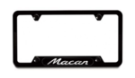 PNA70400800 - : Black Stainless Steel License Plate Frame - Macan for PORSCHE Image