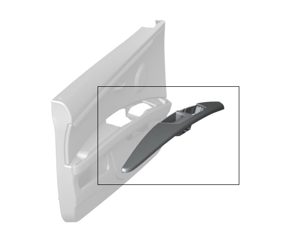 51419139617 - Body: Armrest Pad for BMW: 328i, 328i xDrive, 328xi, 335i, 335i xDrive, 335is, 335xi Image