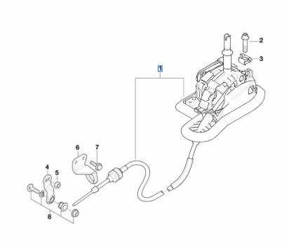 25167515428 - Automatic Transmission: Gear Shift Assembly for BMW Image