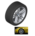 36112413545 - : F8x M3 &amp; M4 19" Style 641M Rear Winter Wheel/Tire Assembly for BMW Image
