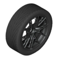 36115A072C4 - : G8x M2/M3/M4 19/20" M Performance Style 963M Matte Black Centerlock Wheel/Tire Set for BMW Image