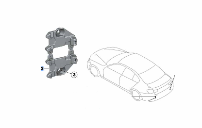 66326795928 - Electrical: Mount Plate for BMW: 320i, 320i xDrive, 328d, 328d xDrive, 328i, 328i GT xDrive, 328i xDrive, 330e, 330i, 330i GT xDrive, 330i xDrive, 335i, 335i GT xDrive, 335i xDrive, 340i, 340i GT xDrive, 340i xDrive, 428i Gran Coupe, 428i xDrive Gran Coupe, 430i Gran Coupe, 430i xDrive Gran Coupe, 435i Gran Coupe, 435i xDrive Gran Coupe, 440i Gran Coupe, 440i xDrive Gran Coupe, ActiveHybrid 3, M3 Image