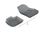 51475A50921 - : U11 X1 All Weather Floor Liner Set - Front for BMW: X1 Image