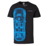 WAP6080XS0LTYC - : Taycan Collection, Unisex Black/Blue Collector's T-shirt No. 16 for Porsche Image