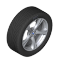 36110053547 - : E89 Z4 17" Star Spoke Style 276 Winter Wheel/Tire Assembly - from 3/2014 and on for BMW Image