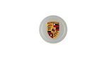 993361303109A1 - : Center Cap - Silver with Colored Porsche Crest for Porsche: 911, Boxster Image