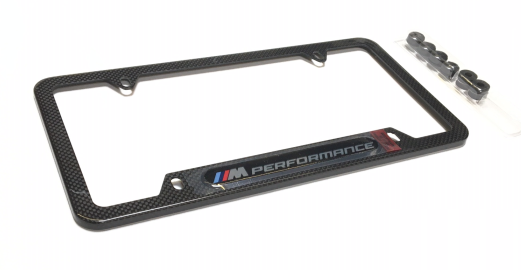 82125A1C497 - Exterior: M Performance Carbon Fiber License Plate Frame for BMW: 230i, 320i, 328d, 330e, 330i, 330i GT xDrive, 340i, 340i GT xDrive, 430i, 430i Gran Coupe, 440i, 530i, 535i GT, 540i, 550i GT xDrive, 640i, 640i Gran Coupe, 640i xDrive Gran Turismo, 650i, 650i Gran Coupe, 740i, 750i, 840i, 840i Gran Coupe, Alpina B6 xDrive Gran Coupe, Alpina B7, M2, M240i, M3, M340i, M4, M440i Gran Coupe, M5, M550i xDrive, M6, M6 Gran Coupe, M760i xDrive, M8, X1, X2, X3, X4, X5, X6, X7, Z4 Image