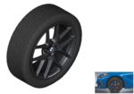 36110077824 - : F44 2 Series GC M Performance 18" Style 554M Y-Spoke Matte Black Summer Wheel/Tire Set for BMW Image