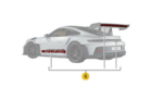 99204482097II9 - : 992 GT3 RS Decal Set - Red for Porsche Image