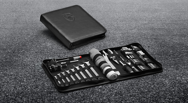 95504400101 - : Tool Set - Leather Tool Bag with Tools for Porsche Image