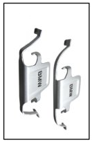 34112359855 - : Brake Pads Spring Set - BMW Design for BMW: 230i, 230i xDrive, 328i GT xDrive, 330i GT xDrive, 428i Gran Coupe, 428i xDrive Gran Coupe, 430i Gran Coupe, 430i xDrive Gran Coupe, M2, M240i, M240i xDrive Image