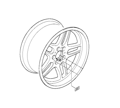 絵 36118090019 - 2019-2025 BMW Wheel, Alloy (36-11-8-090-019