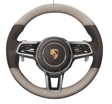 95B04440000A34 - : 95B Macan (2014-2018) Limed Oak Multi-function Sports Steering Wheel for Porsche Image