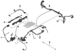 12517596927 - : Wiring Harness, Eng, Sensoric Module 2 for BMW Image