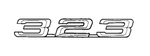 51148170184 - Body: Nameplate - 323 for BMW: 323i Image