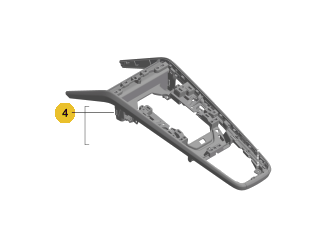 992853098GOS8 - : 992 911 (2020+) Center Console Trim for Porsche: 911 Image