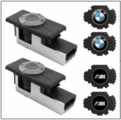 63312463924 - : LED Door Projectors (50mm) for BMW: 230i, 330e, 330i, 430i, M2, M240i, M3, M340i, M4, X1, Z4 Image