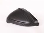 8W0072530C3Q0 - : A4, S4 2017-2021) Carbon Fiber Mirror Caps With Audi Side Assist - Matte Finish for Audi: A4 allroad, A4 Quattro, A5 Quattro, A5 Sportback, S4, S5, S5 Sportback Image