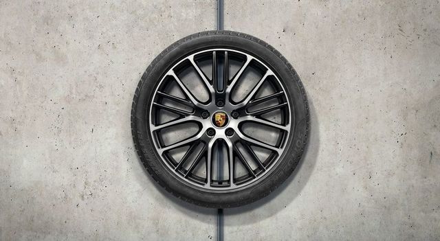 971044630S - : 971-2 Panamera G2 (2021+) 21" Panamera Exclusive Design Sport Winter Wheel/Tire Set - Gloss Black (Pirelli) for Porsche: Panamera Image