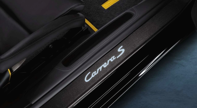 99755199100 - : 997 911 (2005-2012) Door Entry Guards in Carbon - Illuminated for Porsche Image