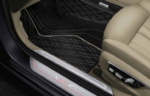 51472451765 - : G12 7 Series Exclusive Style Leatherette Floor Mats - Set of 4 for BMW: 740i, 740i xDrive, 750i, 750i xDrive, Alpina B7, M2, M760i xDrive Image