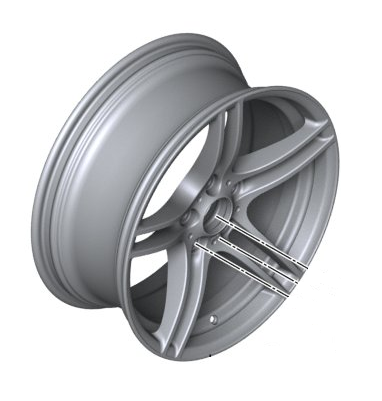 36117844344 - : E9x 3 Series M Double Spoke Style 313 Wheel, Alloy - 9x19 ET:39 for BMW: 328i, 328i xDrive, 335i, 335i xDrive, 335is, M3 Image