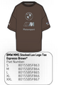 80155B5F863 - : ​BMW M Motorsport Puma Stacked Lux Logo Tee - Espresso Brown for BMW Image