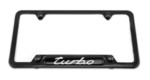 PNA70200546 - : ​Carbon Fiber License Plate Frame with Turbo Script for Porsche Image