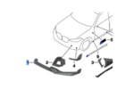 51195A4DEF9 - : G05 X5 LCI M Performance Carbon Fiber Front Attachment - Left for BMW Image