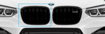 51118098088 - : ​F97 X3 M Competition Gloss Black Front Kidney Grille - Right for BMW: X3 Image