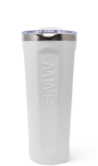 ​​BMW 20oz Quatro M Travel Tumbler - Frozen Brilliant Metallic White - BMW (80-90-5-A9F-496)