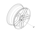 36117891050 - : Alloy Wheel, Dual Spoke Style 261 - Front for BMW: 1 Series M, 128i, 135i, 135is Image