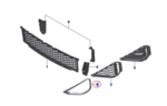 51115A157C6 - : Trim Cover Grille Right 511280 for BMW Image