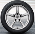 982601025M8Z8 - : Front Wheel, Brilliant Silver - 8x18 ET:57 for Porsche: 718 Boxster, 718 Cayman Image