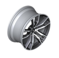 36112284651 - : F85 X5M F86 X6M 20" Style 611M Double Spoke, Machine Faced with Orbit Grey painted interior rim - 11.5x20 for BMW: X5, X6 Image
