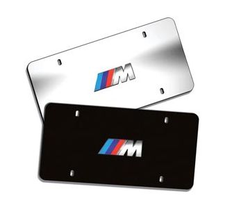 82121470397 - Exterior: M Logo Marque Plates for BMW: 128i, 135i, 135is, 228i, 228i xDrive, 230i, 230i xDrive, 320i, 320i xDrive, 328d, 328d xDrive, 328i, 328i xDrive, 330e, 330i, 330i GT xDrive, 330i xDrive, 335i, 335i GT xDrive, 335i xDrive, 335is, 340i, 340i GT xDrive, 340i xDrive, 428i, 428i xDrive, 430i, 430i xDrive, 435i, 435i xDrive, 440i, 440i xDrive, 528i, 528i xDrive, 530i, 530i xDrive, 535d, 535d xDrive, 535i, 535i GT, 535i GT xDrive, 535i xDrive, 540d xDrive, 540i, 540i xDrive, 550i, 550i GT xDrive, 550i xDrive, 640i, 640i Gran Coupe, 640i xDrive, 640i xDrive Gran Coupe, 640i xDrive Gran Turismo, 650i, 650i Gran Coupe, 650i xDrive, 650i xDrive Gran Coupe, 740e xDrive, 740i, 740i xDrive, 740Li, 740Li xDrive, 750i, 750i xDrive, 750Li, 750Li xDrive, 760Li, 840i, Alpina B6 xDrive Gran Coupe, Alpina B7, M2, M235i, M235i xDrive, M240i, M240i xDrive, M3, M340i, M4, M5, M550i xDrive, M6, M6 Gran Coupe, M760i xDrive, M8, X1, X2, X3, X4, X5, X6, X7, Z4 Image
