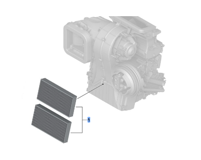 64316835405 - HVAC: Filter for BMW: 228i Gran Coupe, 228i xDrive Gran Coupe, i3, i3s, M235i xDrive Gran Coupe, X1, X2 Image