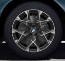 36115B4E9E2 - : G45 X3 19" Style 1035M Y-Spoke Midnight Grey Winter Wheel/Tire - 8,5x19 for BMW: X3 Image