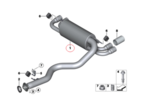 18107845402 - : Exhaust Muffler for BMW: 1 Series M Image