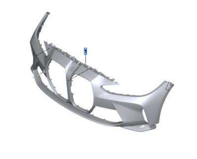 Genuine BMW 51-11-7-884-094 | ​Front Bumper Cover, Primed