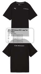 80155B5F473 - : BMW M Motorsport Women ESS+ Puma Logo Tee - Black for BMW Image