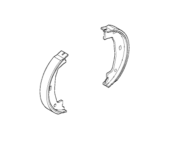 34416761293 - Brakes: Shoes for BMW: 525i, 525xi, 528i, 528i xDrive, 528xi, 530i, 530xi, 535i, 535i xDrive, 535xi, 545i, 550i, 645Ci, 650i, 745i, 745Li, 750i, 750Li, 760i, 760Li, Alpina B7, M3, M5, M6, X3, X5, Z4 Image