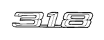 51141960222 - Body: Nameplate - 318 for BMW: 318i, 318is, 318ti Image