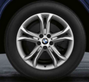 36112471485 - : G01 X3, G02 X4 18" Style 688 Double Spoke Reflex Silver Winter Wheel/Tire - 7Jx18 ET:22 for BMW Image